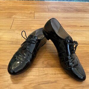 Abound Women's Black Oxford Patent Leather Shoes Size 8M Stylish